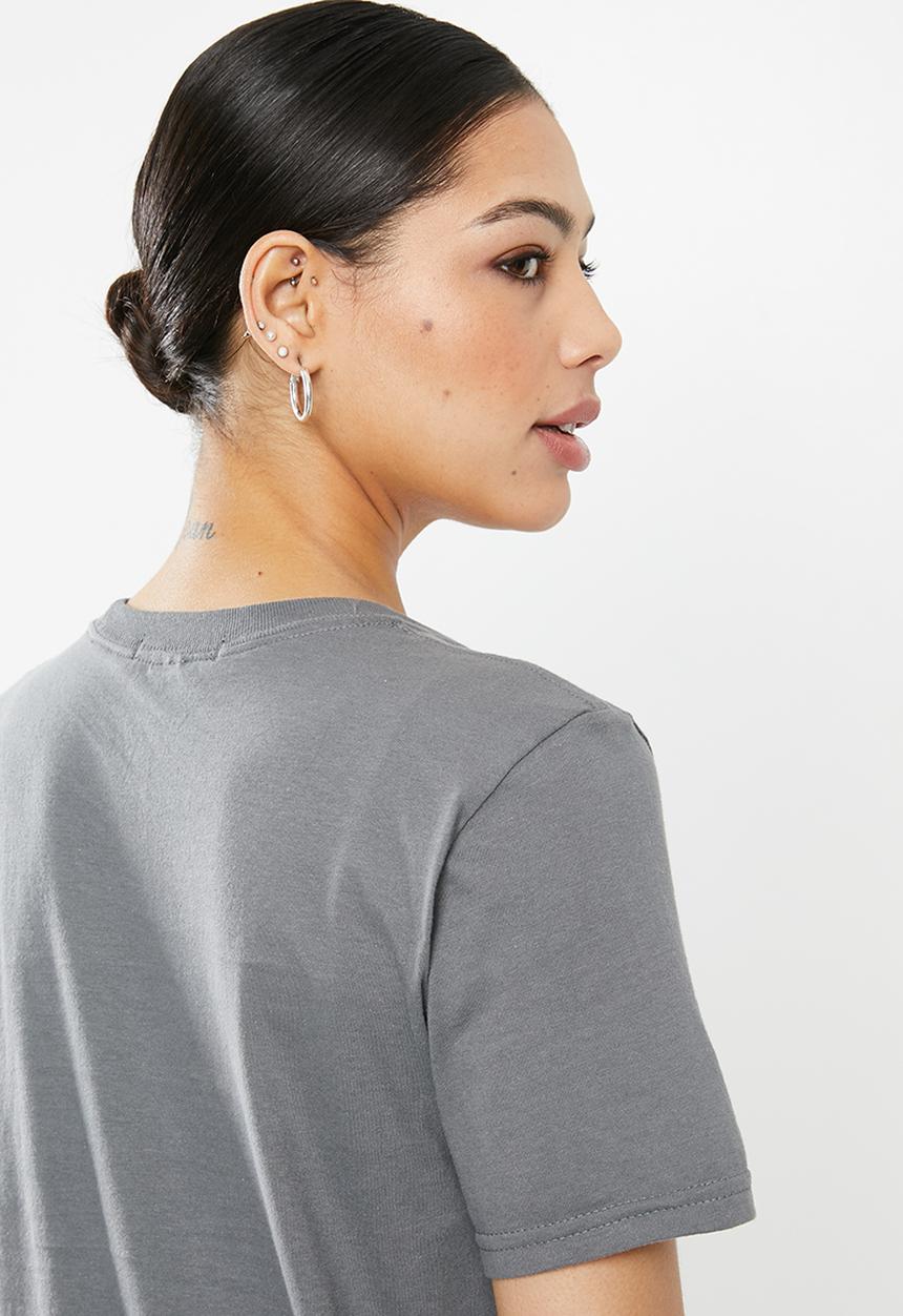 Missguided - Wild hearts graphic T-shirt - charcoal