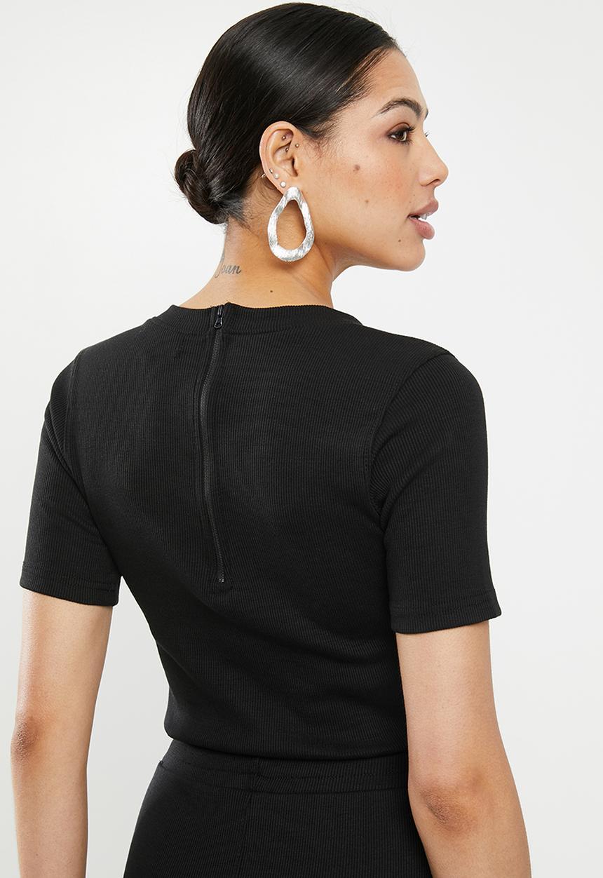 Missguided - Rib pocket jumpsuit - black
