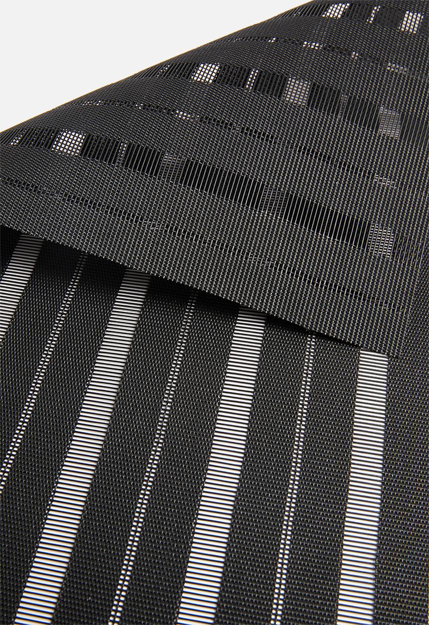 Kitchen Craft - Stripe woven placemat - black