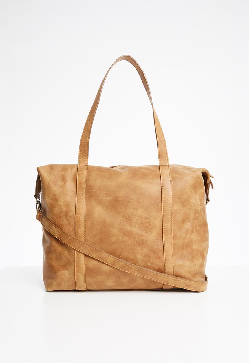 Escape Society - Leather nomadic weekender - brown