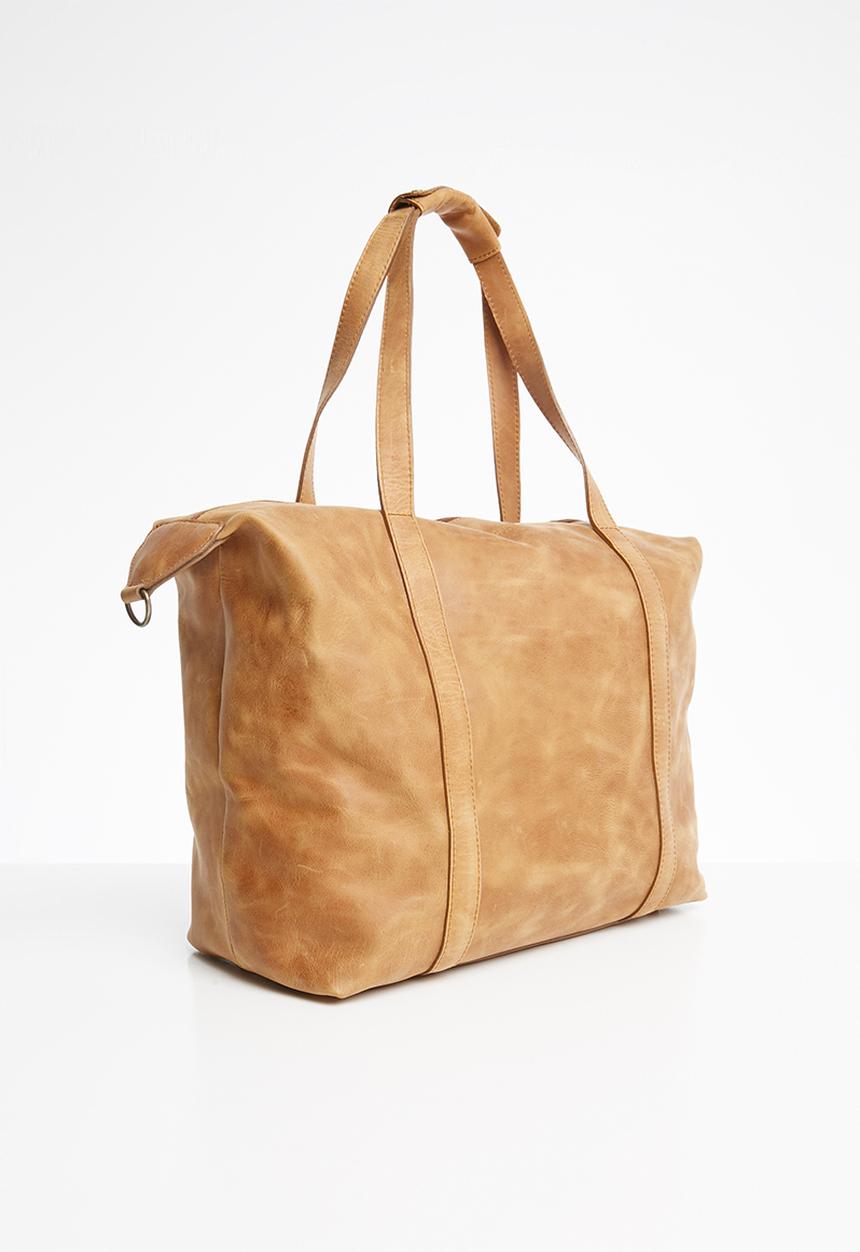 Escape Society - Leather nomadic weekender - brown