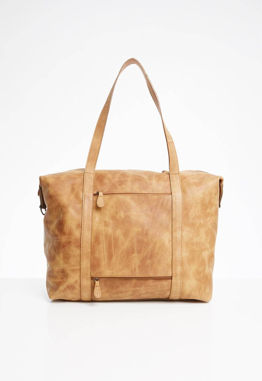 Escape Society - Leather nomadic weekender - brown
