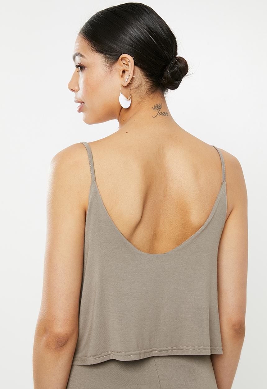 Missguided - Overlay maxi dress - brown