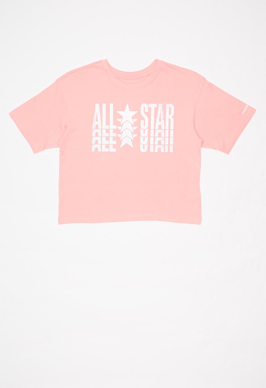 Converse - Converse girls All Star metal boxy tee - pink