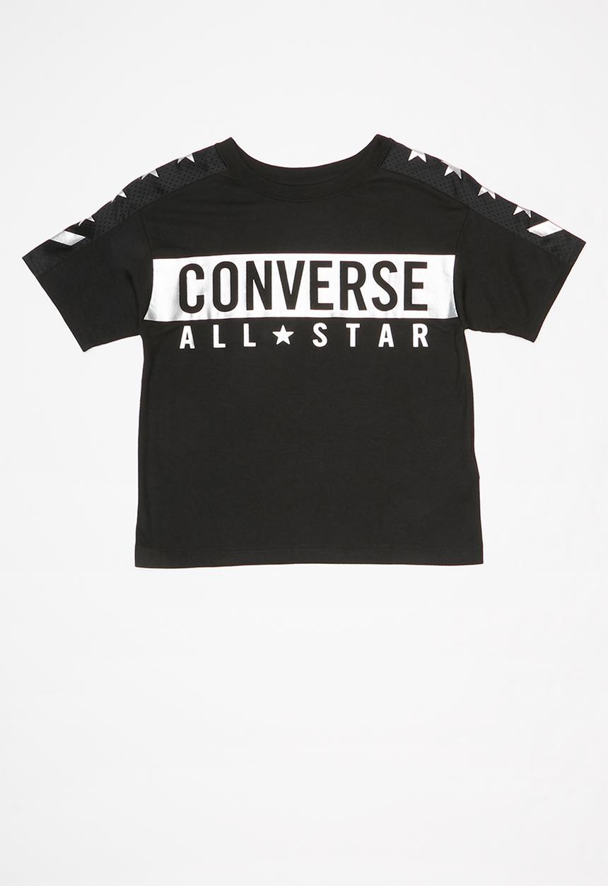 Converse - Converse girls All Star knit top - black