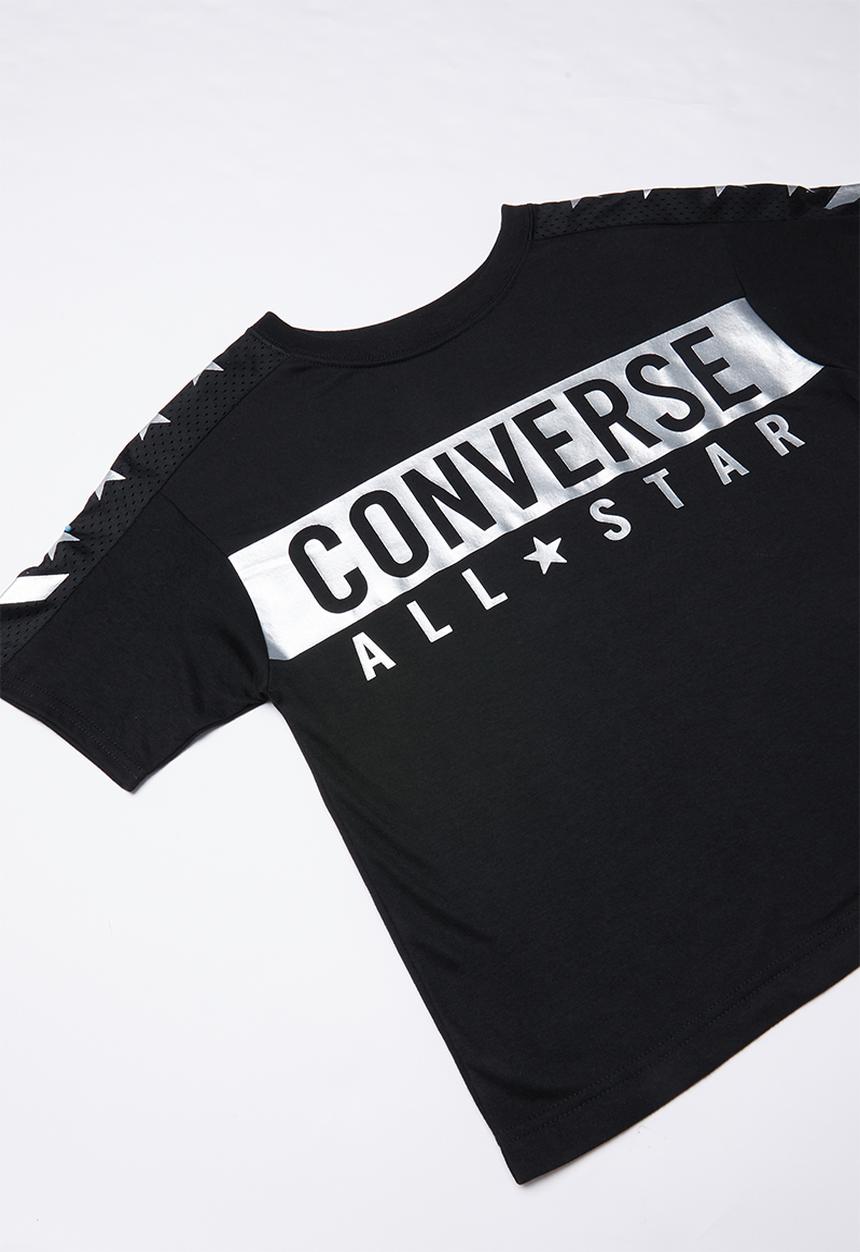 Converse - Converse girls All Star knit top - black
