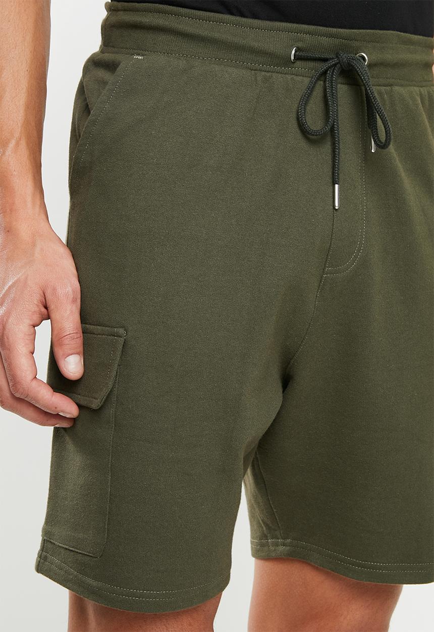 Superbalist - Utility sweat shorts - green
