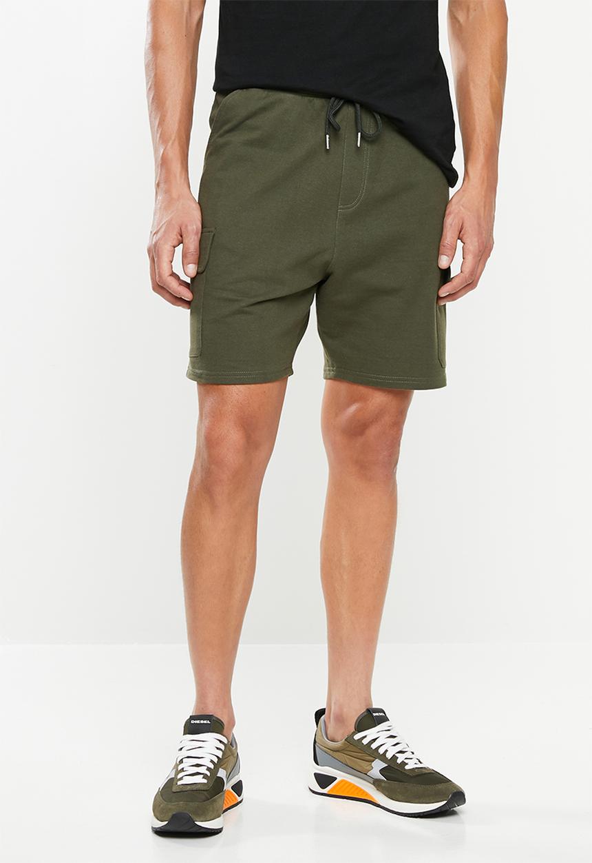 Superbalist - Utility sweat shorts - green