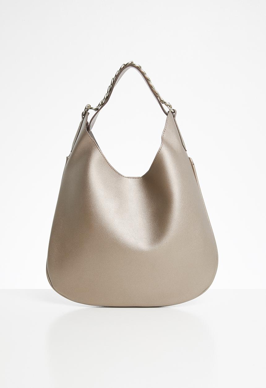 STYLE REPUBLIC - Metal chain shoulder bag - brown