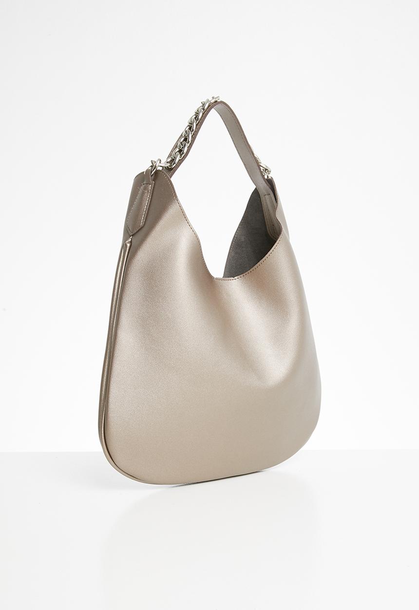 STYLE REPUBLIC - Metal chain shoulder bag - brown