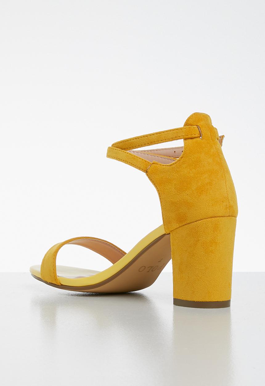 POLO - Morgan ankle strap sandal - yellow