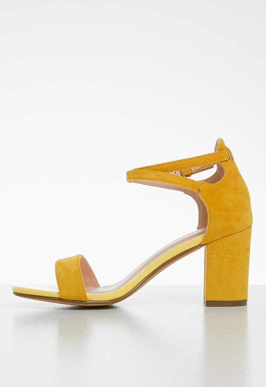 POLO - Morgan ankle strap sandal - yellow