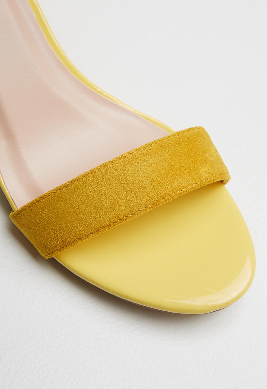 POLO - Morgan ankle strap sandal - yellow