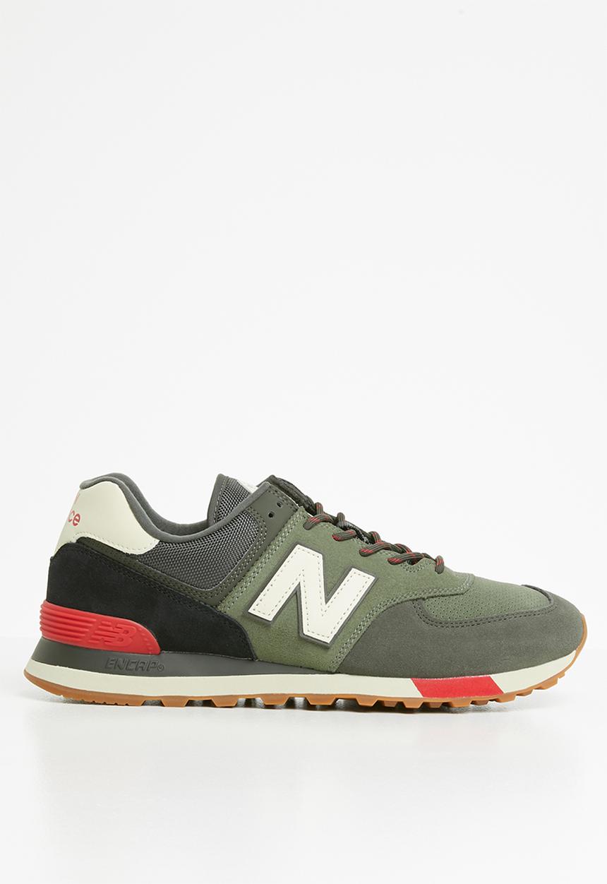 New Balance  - 574 Seasonal Pack - green & red