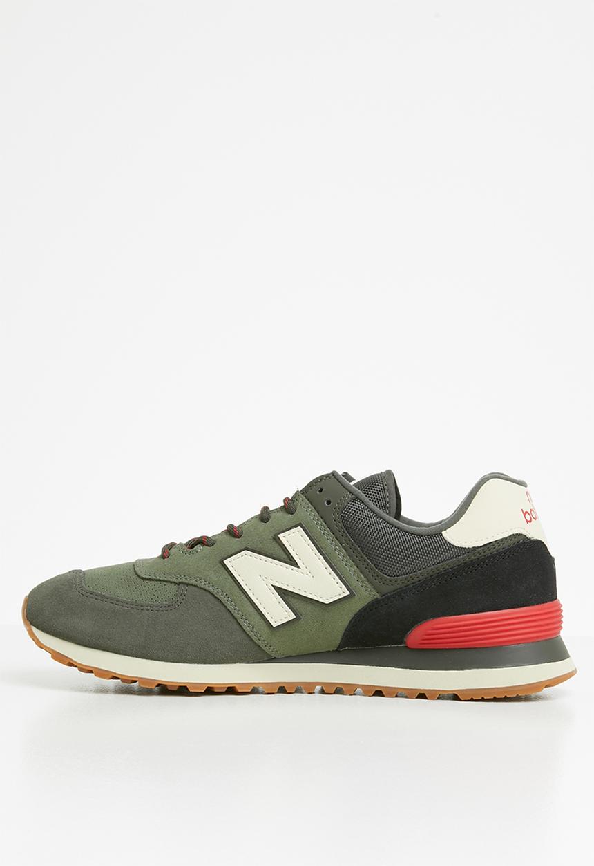 New Balance  - 574 Seasonal Pack - green & red