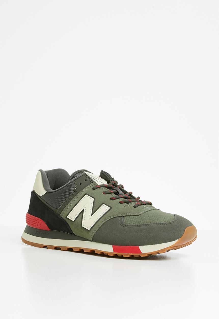 New Balance  - 574 Seasonal Pack - green & red