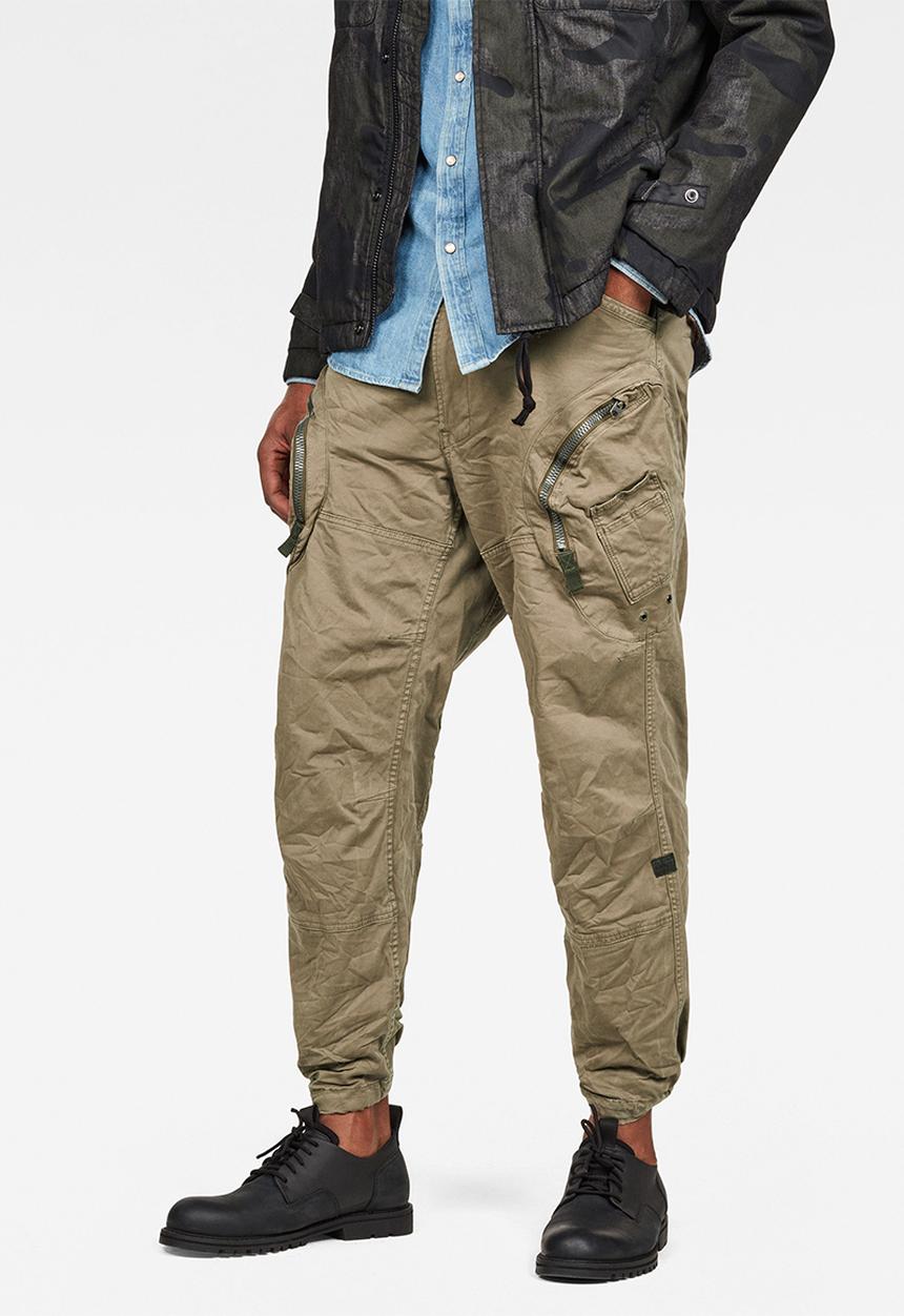 G-STAR - Rovic 3D airforce relaxed pants - khaki