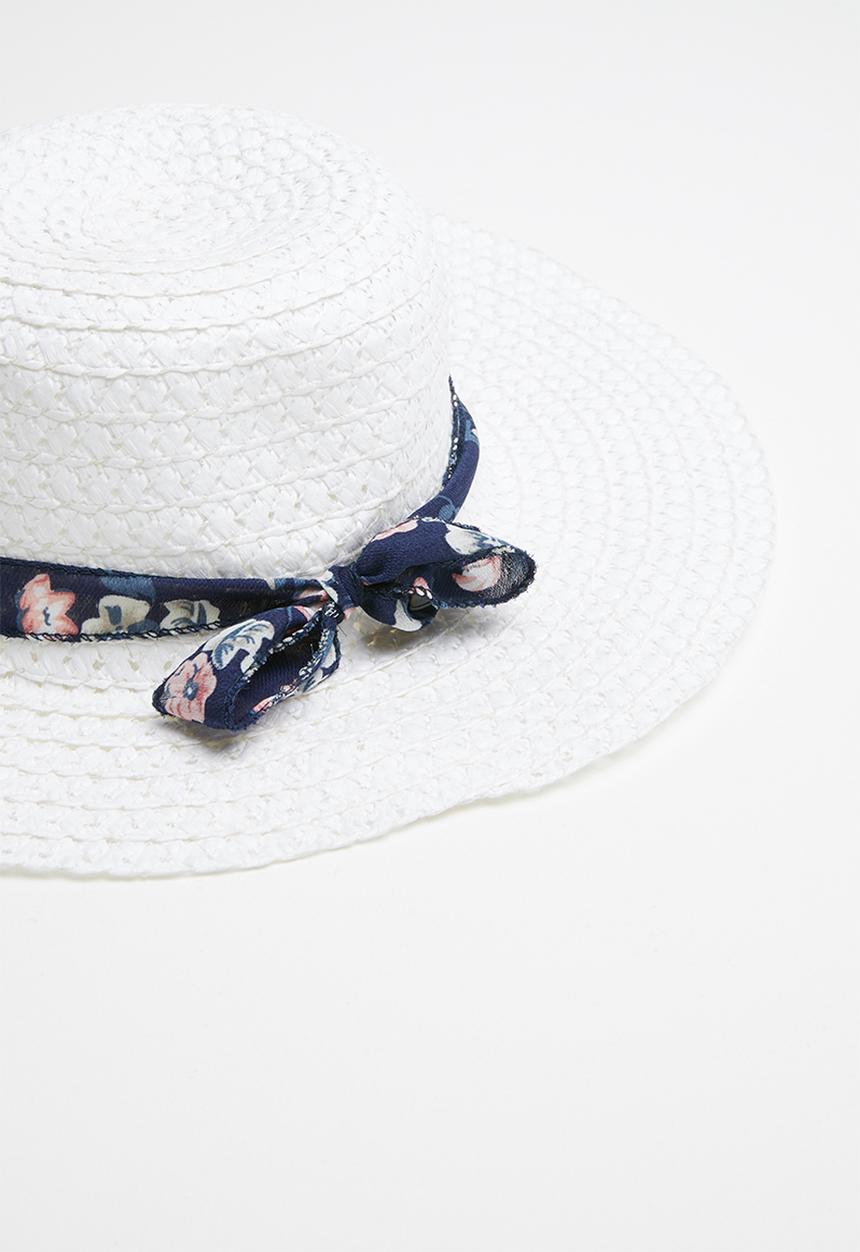Pop Candy - Straw hat - white