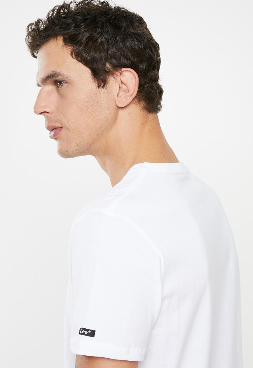 Lee  - Chest logo tee - white