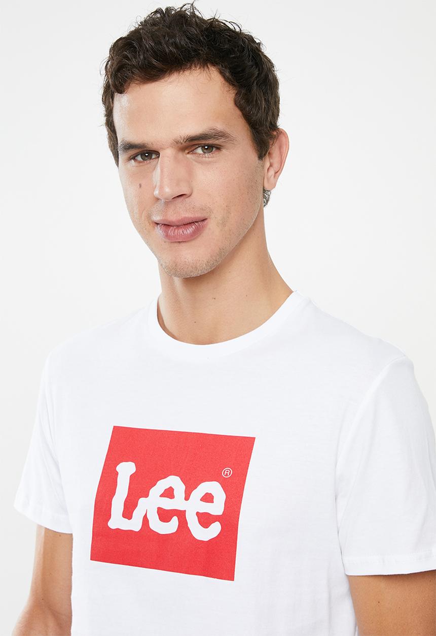 Lee  - Chest logo tee - white