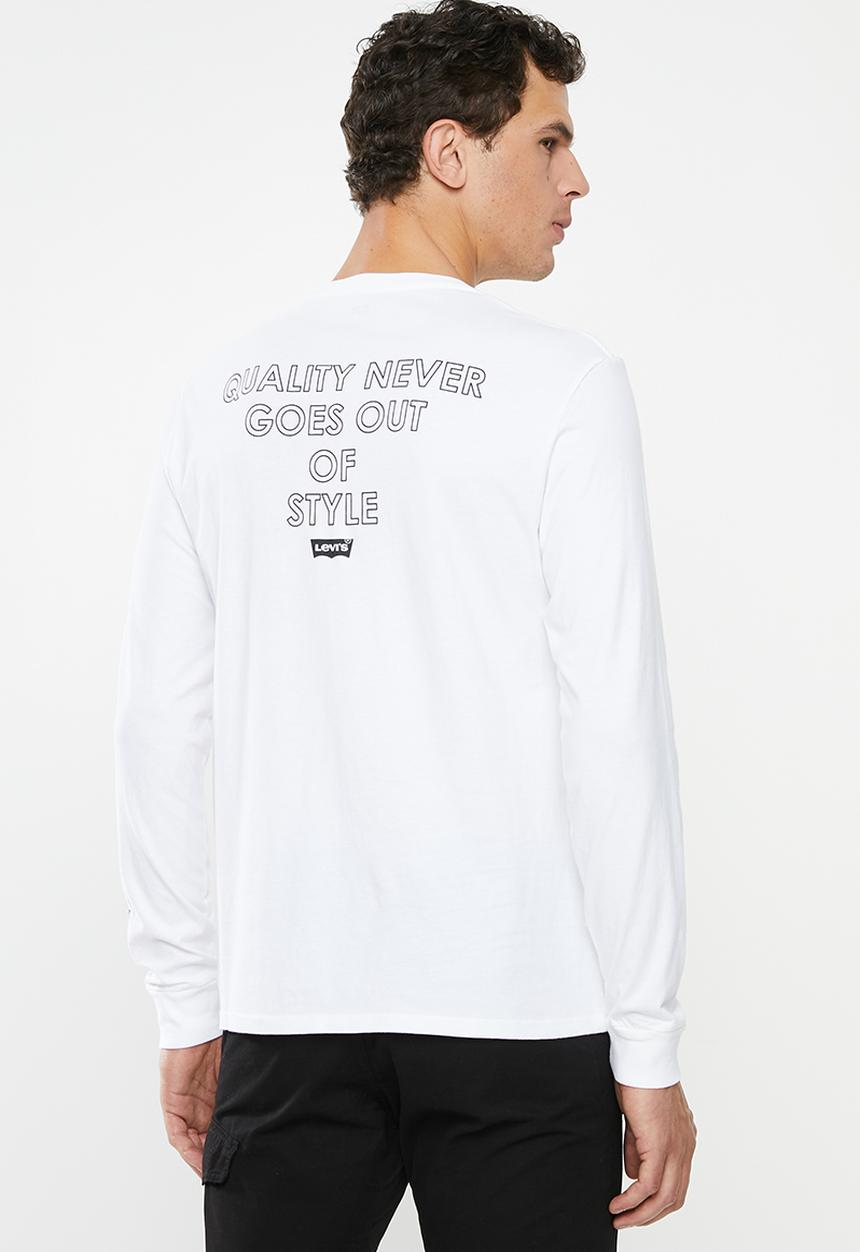 Levi’s® - Standard graphic long sleeve tee - white