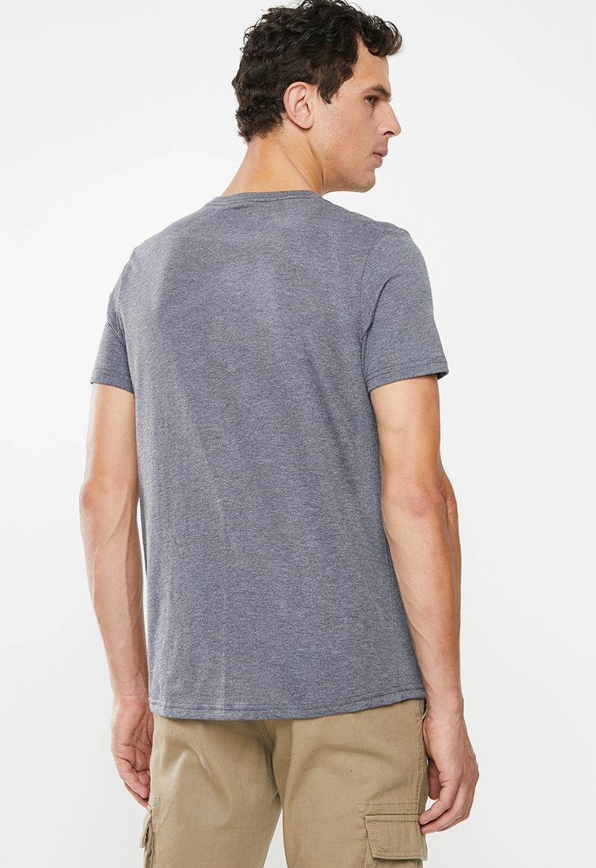 Lee  - Classic logo tee - grey