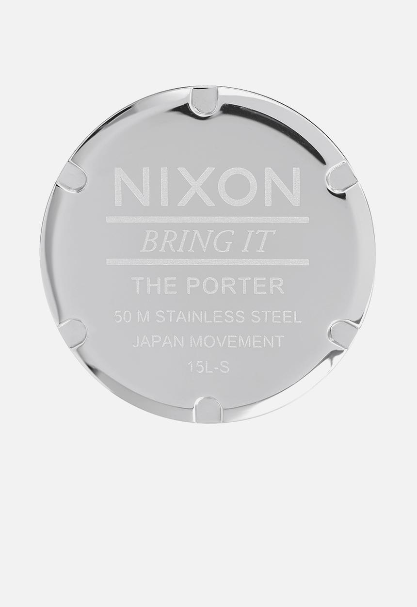 Nixon - Porter leather - blue & black