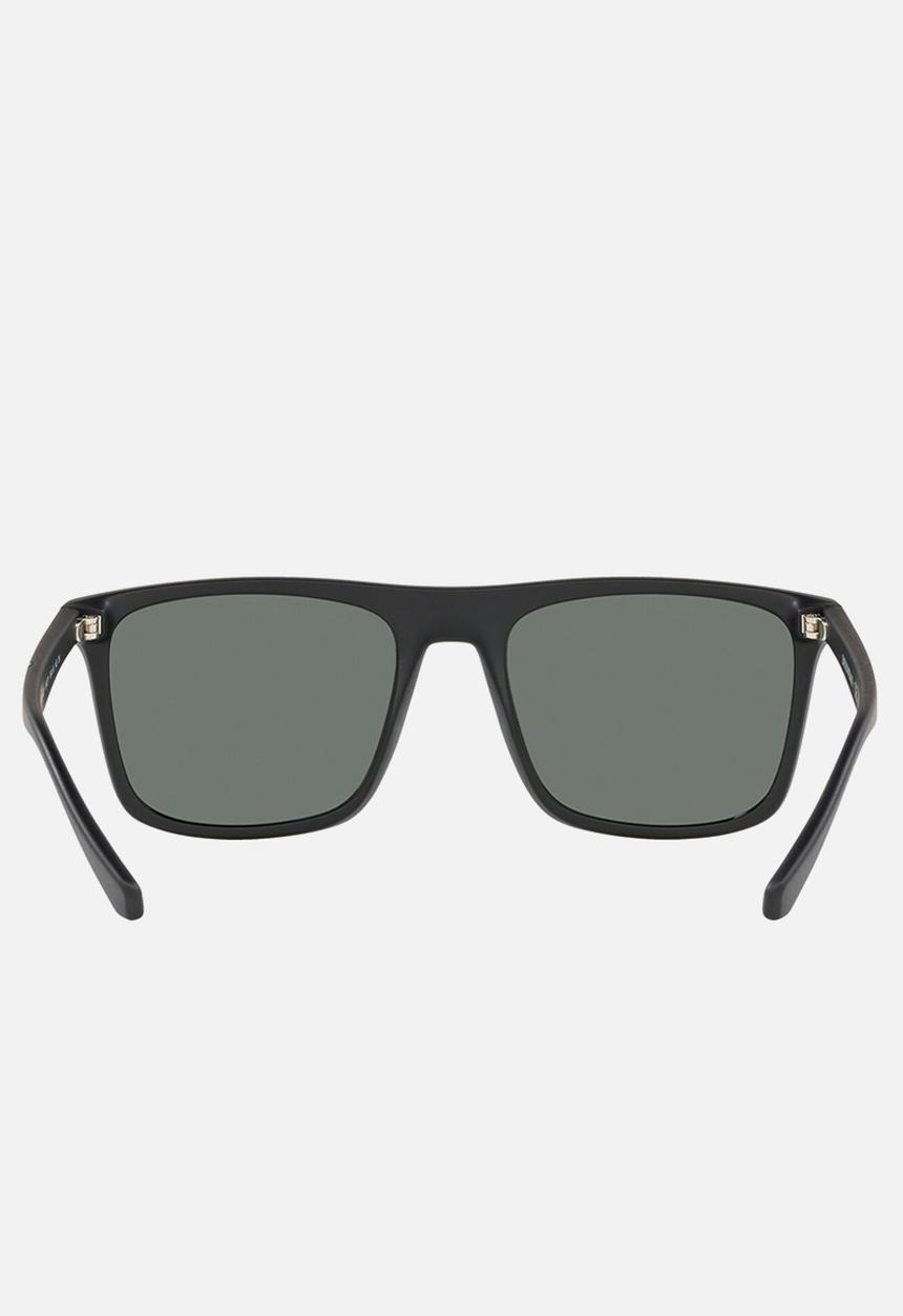 Emporio Armani - Matte rectangle sunglasses 56mm - black