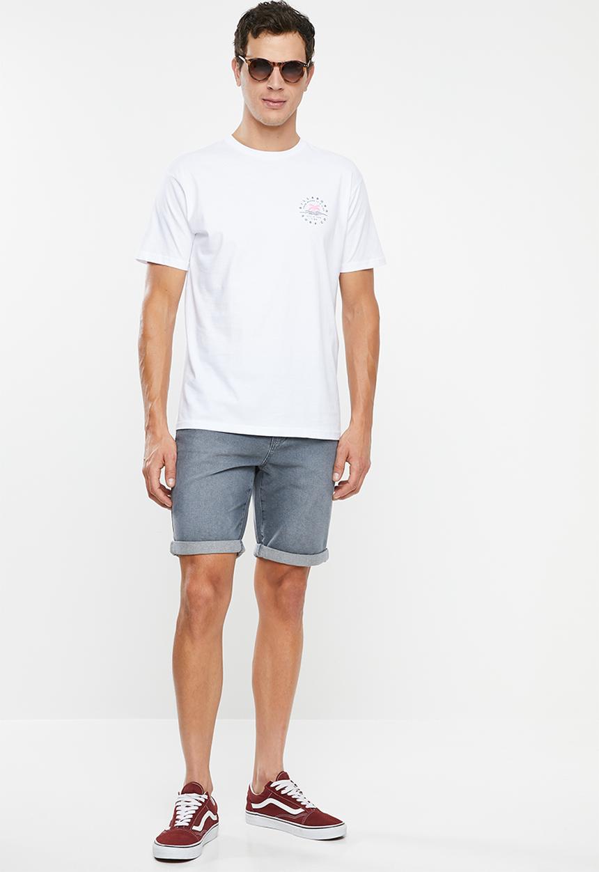 Billabong  - Where it's fine short sleeve tee - white