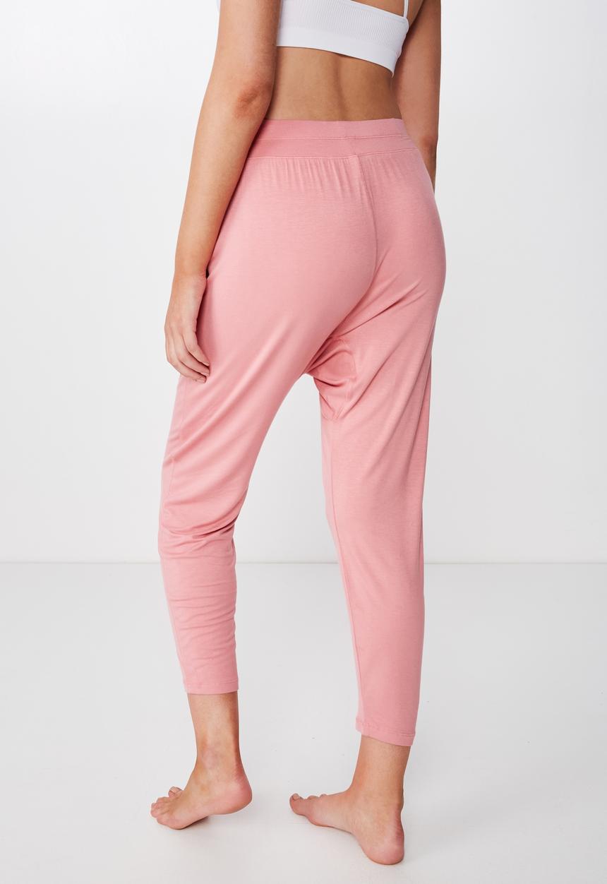 Cotton On - Sleep recovery drop crotch pant  - pink