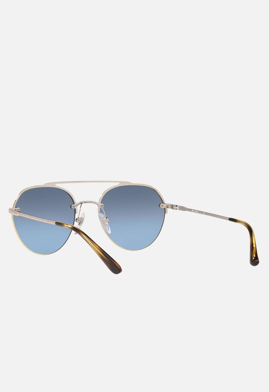 Vogue Eyewear - Vogue light blue mirror silver grad - silver