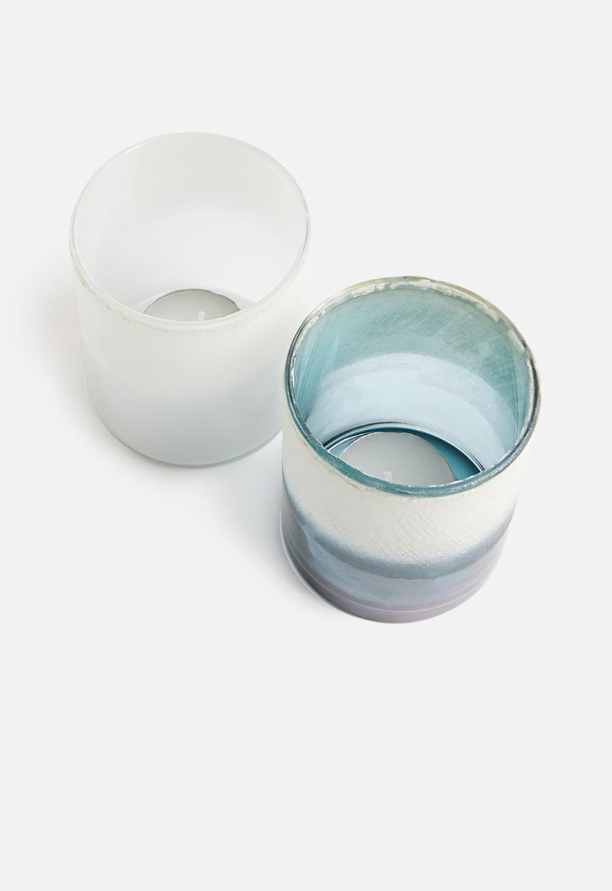 Sixth Floor - Hurricane tealight holder set - multi