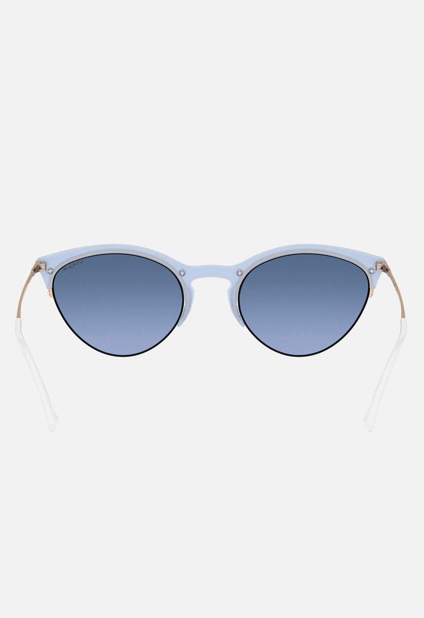 Vogue Eyewear - Vogue light blue mirror silver grad - white & gold