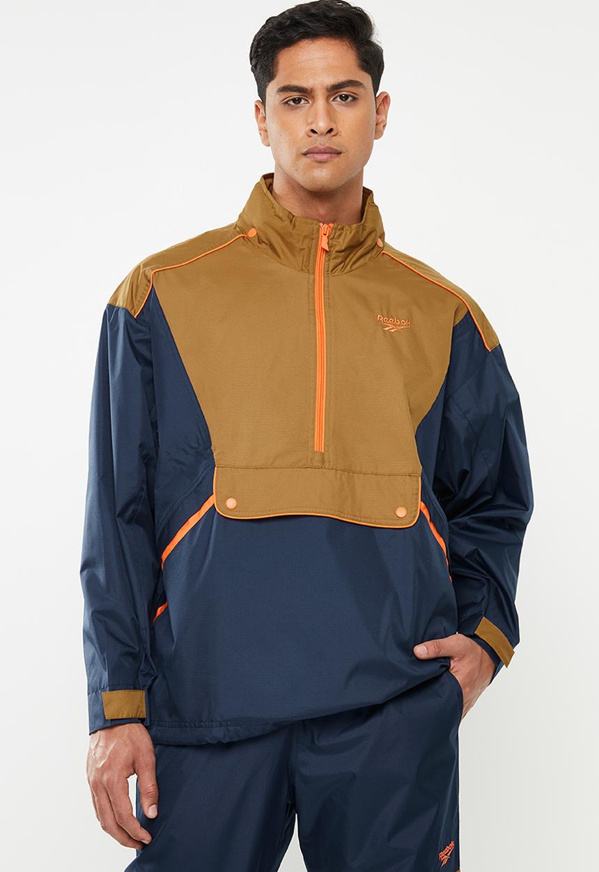 Reebok Classic - Classic trail jacket - navy & brown