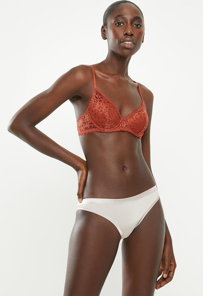 Cotton On - Audrey 1/2 cup demi contour bra - orange