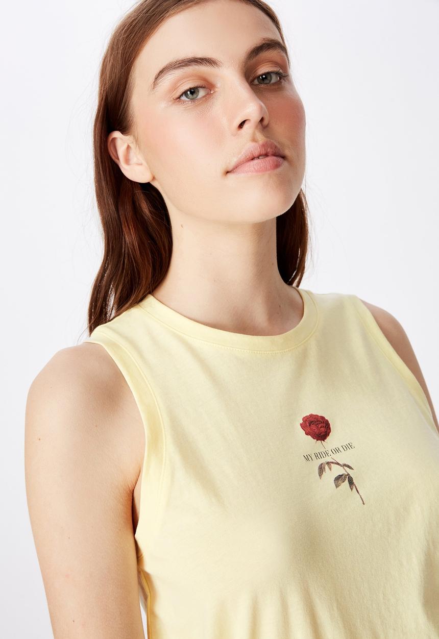 Factorie - Graphic tank - yellow