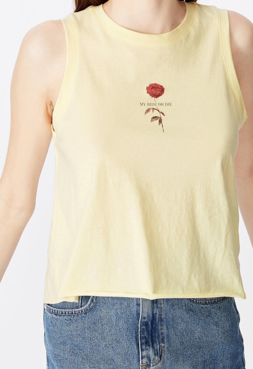 Factorie - Graphic tank - yellow