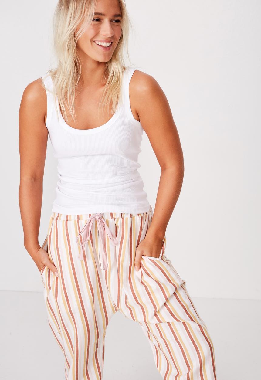 Cotton On - Scoop rib tank  - white