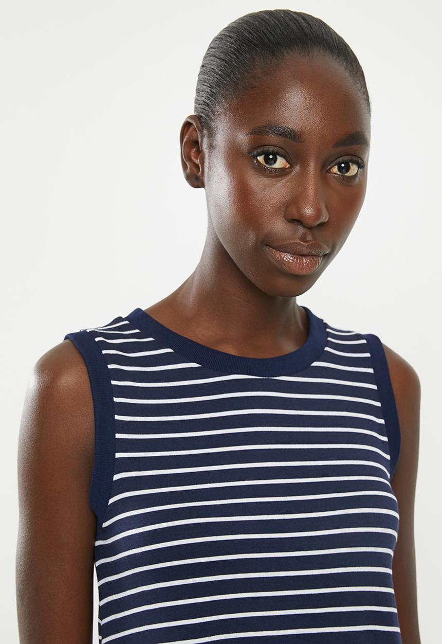 Superbalist - Relaxed vest - navy & white 