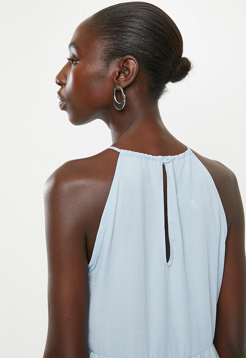 Superbalist - Halter midi dress - blue