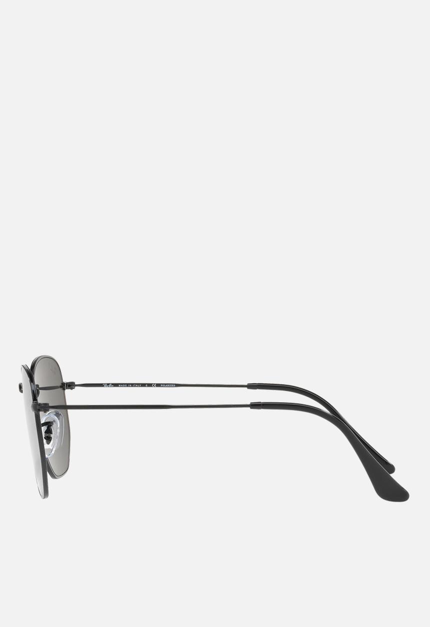 Ray-Ban - Hexagonal polarized sunglasses - black