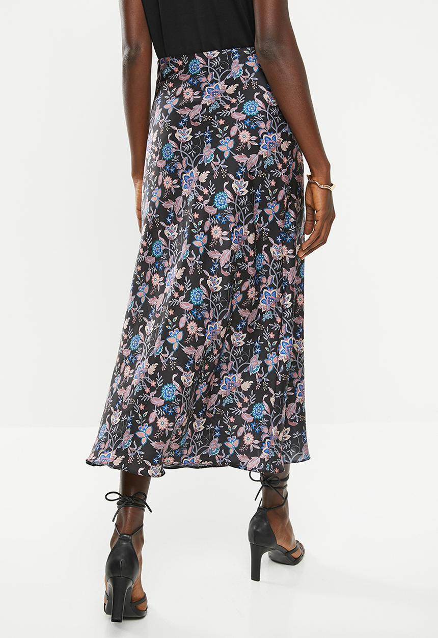 Superbalist - Printed floral midi slip skirt - multi