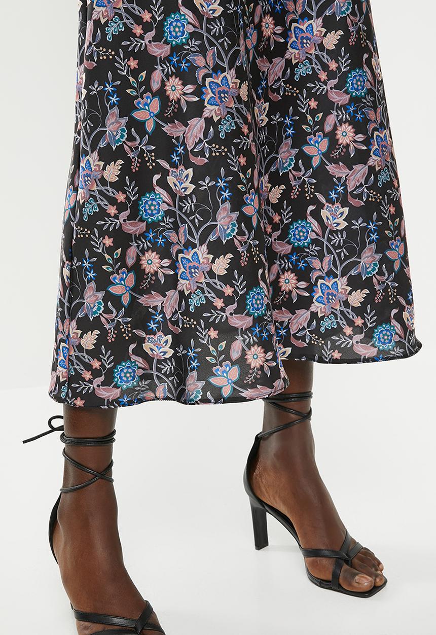 Superbalist - Printed floral midi slip skirt - multi