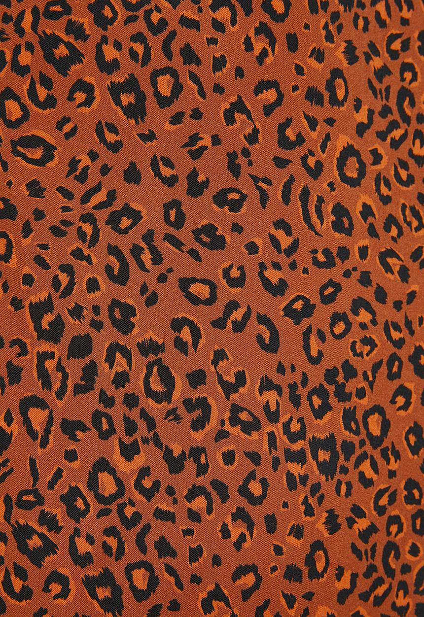 Superbalist - Button thru midi dress - orange & brown 