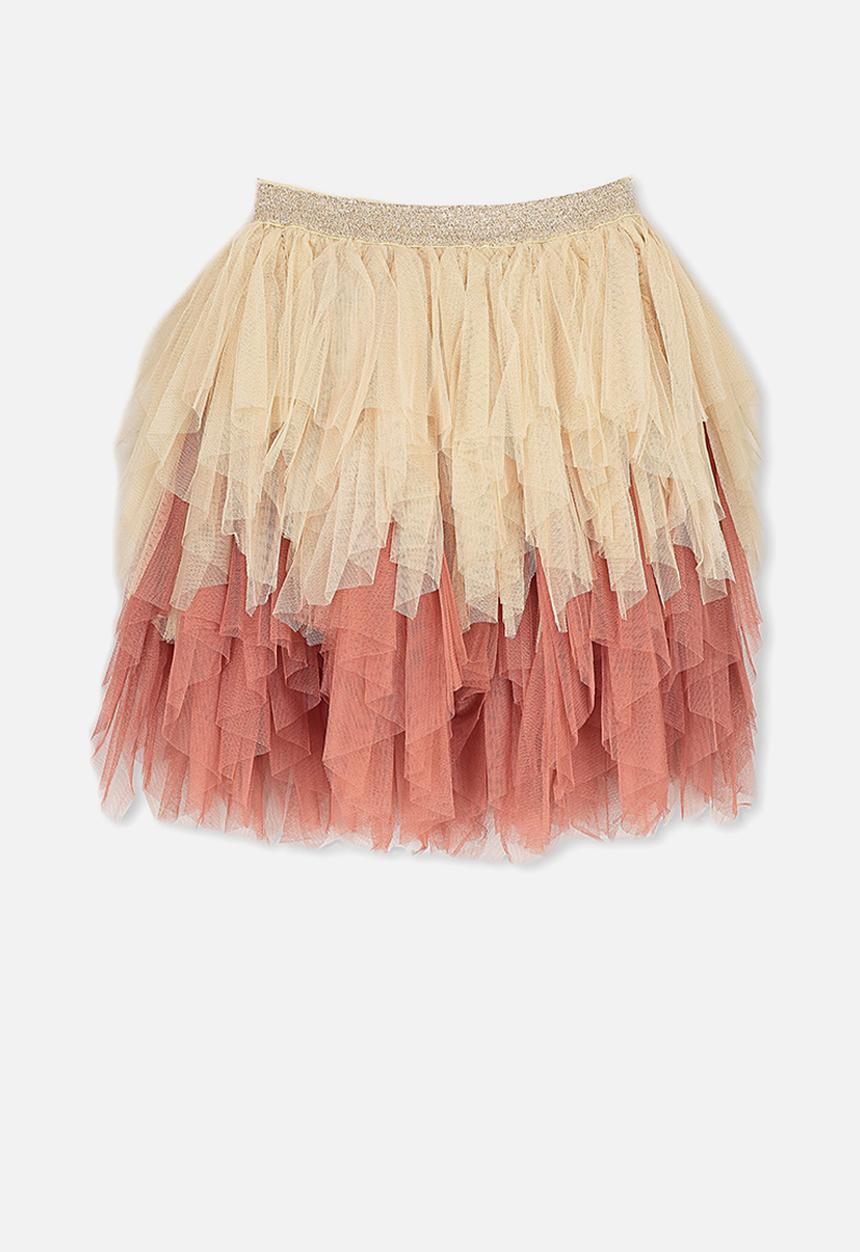 Cotton On - Tori tulle skirt - pink & peach 