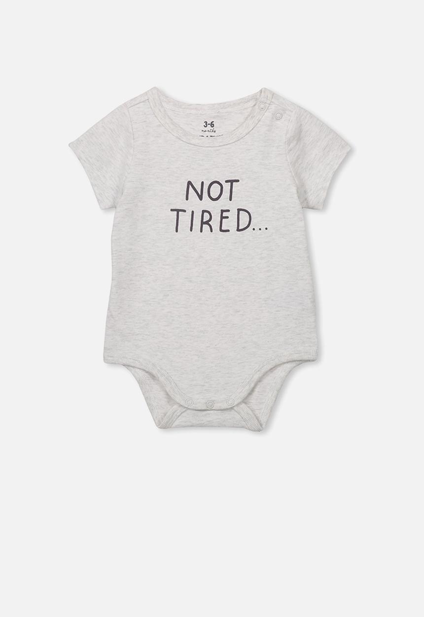 Cotton On - The short sleeve bubbysuit - grey