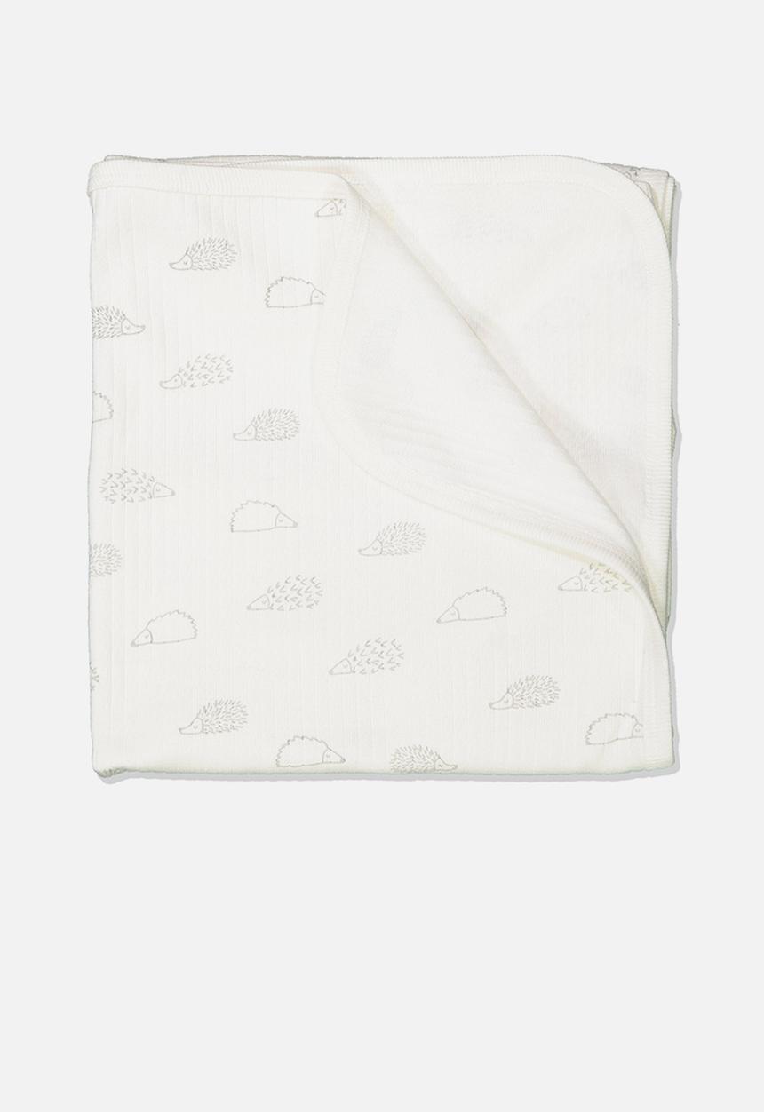 Cotton On - Newborn blanket - white