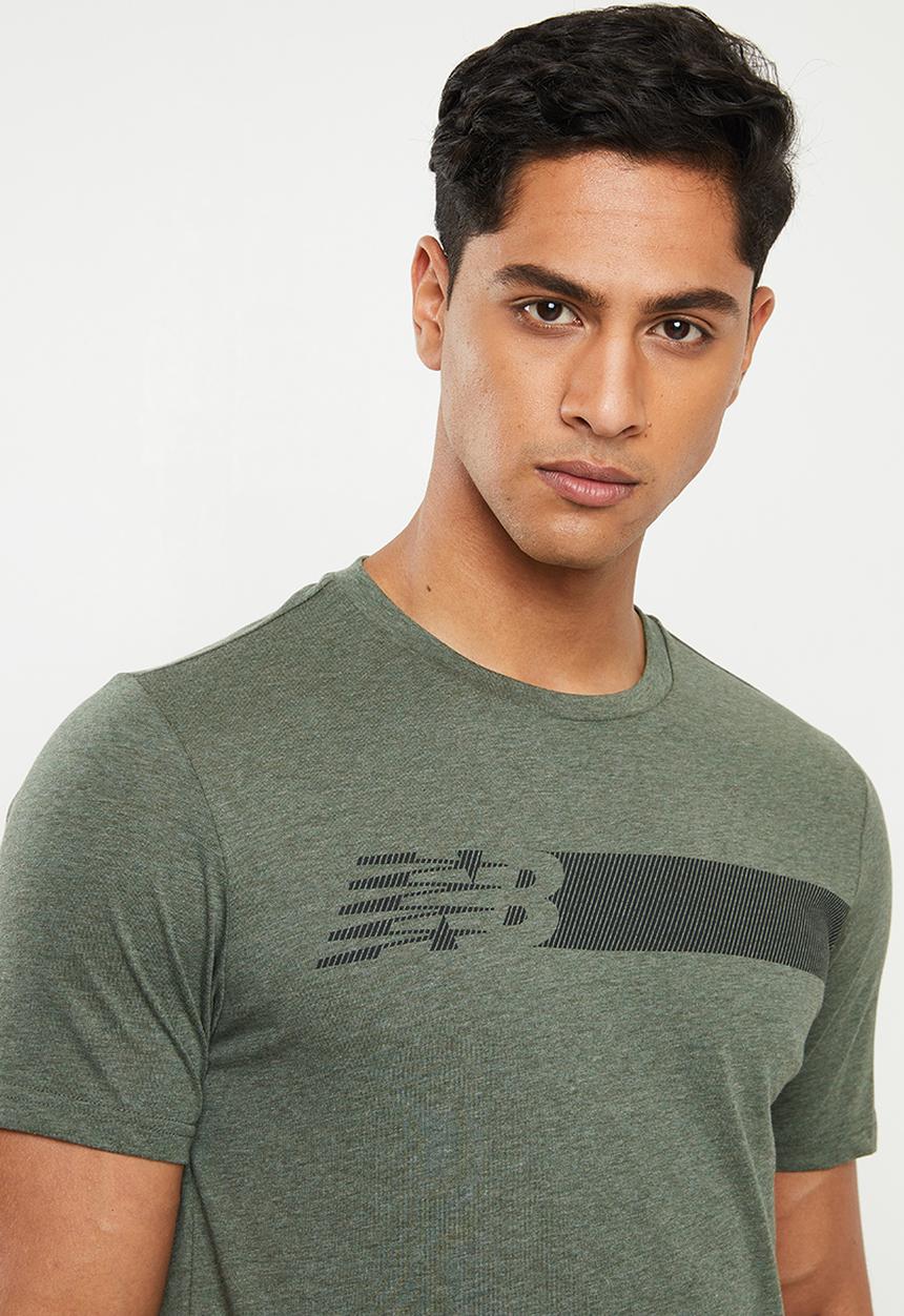 New Balance  - Tenacity heather print - green