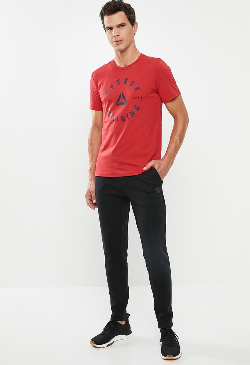 Reebok - Mens graphic short sleeve tee - red
