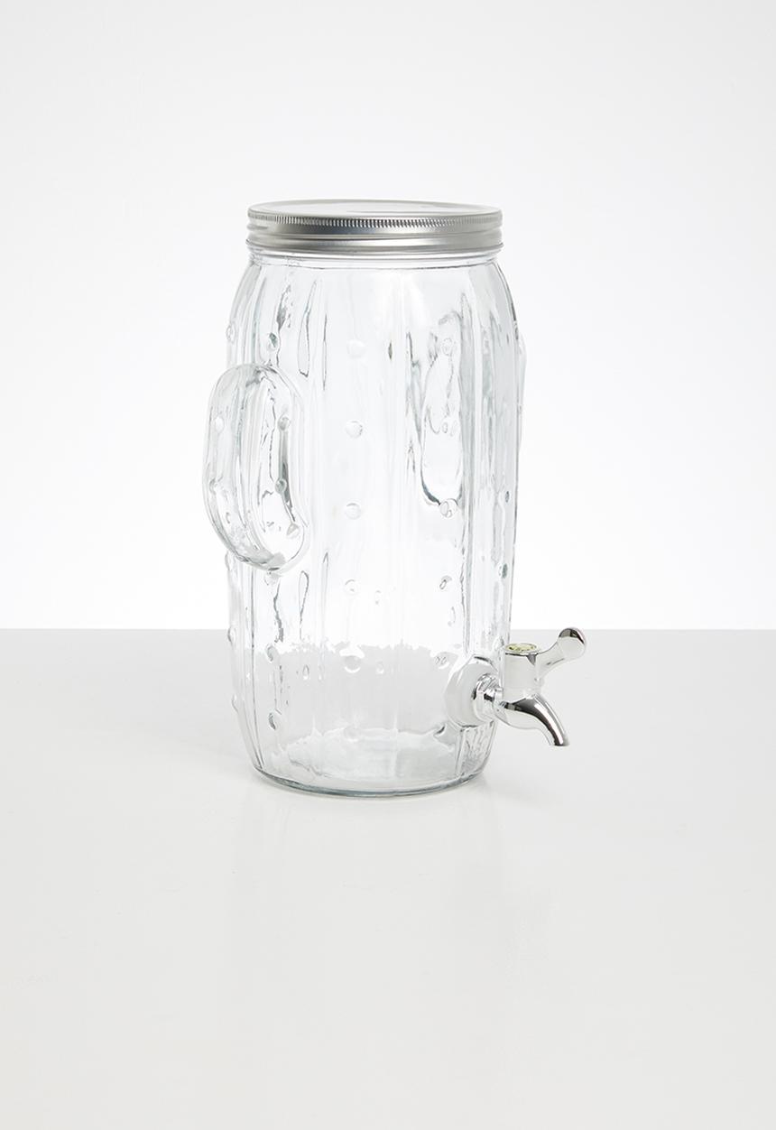 Excellent Houseware - Glass cactus dispenser 4l - clear
